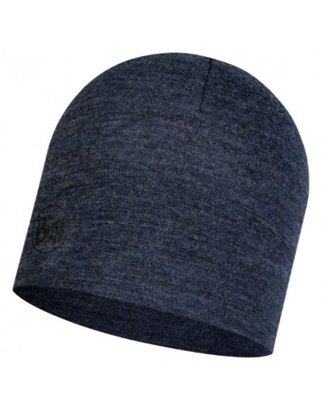 Шапка - BUFF - Midweight Merino Wool Hat - Night blue melange