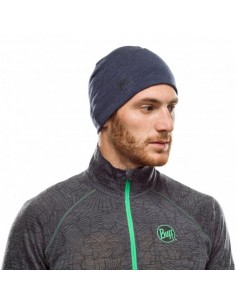 Шапка - BUFF - Midweight Merino Wool Hat - Night blue melange 2