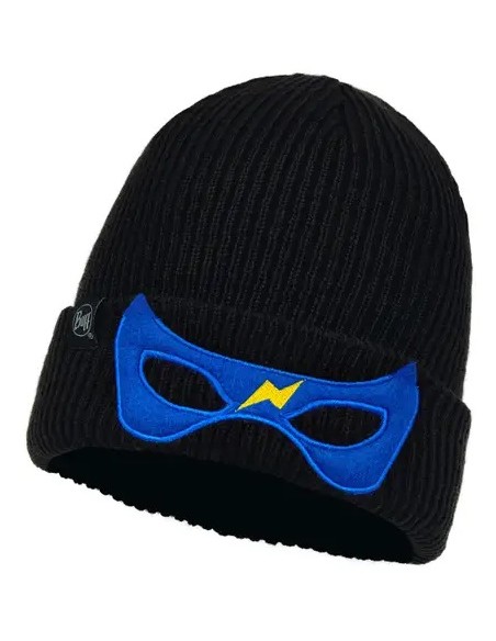 Детска шапка - BUFF - Knitted Beanie Kids - Funn Hero Deep Black