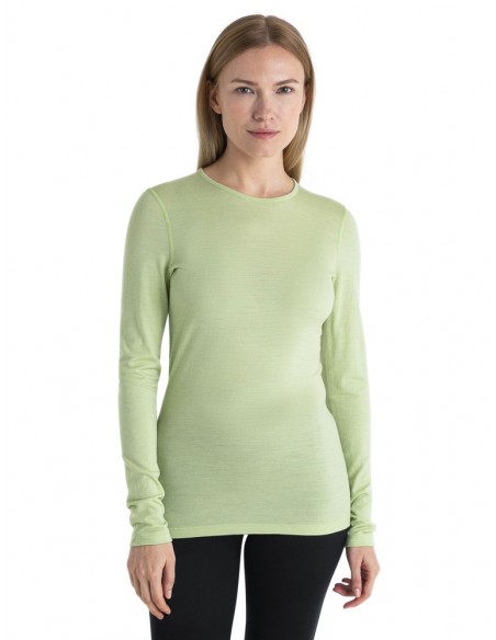 Мерино фланела - Icebreaker - Womens Merino 200 Oasis Long Sleeve Crewe Thermal Top