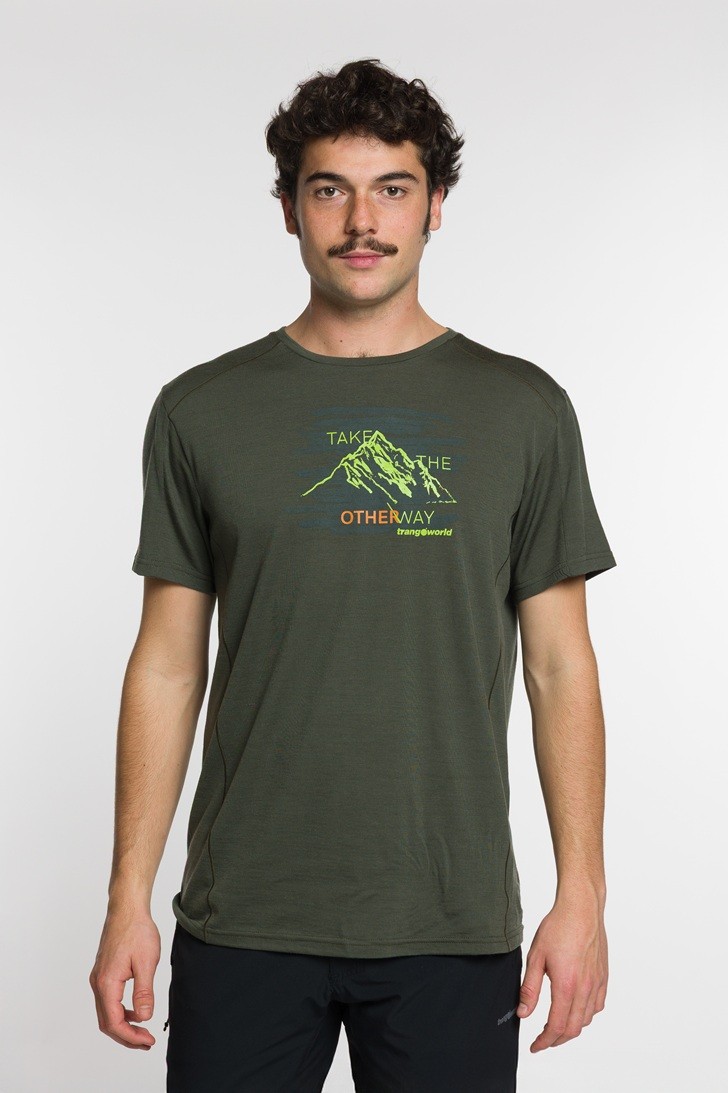 Мерино тениска - Trangoworld - T-Shirt Men Arvieux - Deep depths