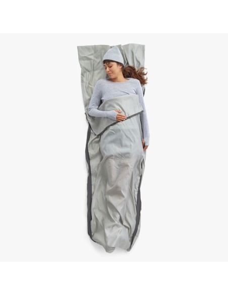 Чаршаф за спален чувал -Silk Blend Sleeping Bag Liner - Standard grey