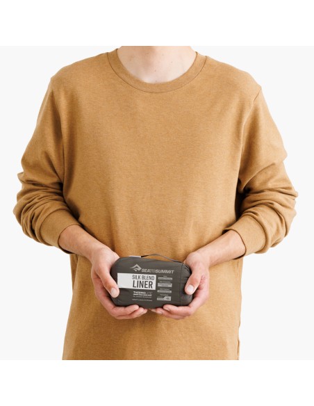 Чаршаф за спален чувал -Silk Blend Sleeping Bag Liner - Standard grey