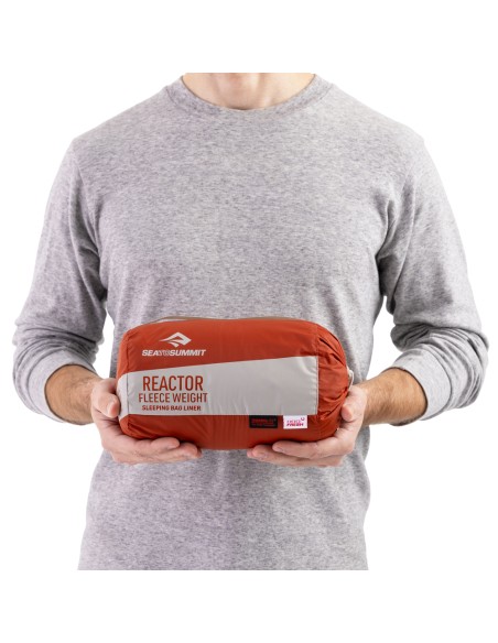 Чаршаф за спален чувал - Sea to Summit -  Reactor fleeceweight long - Red RCS