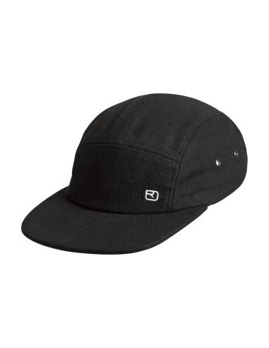 Вълнена шапка с козирка - Ortovox - Wool Cap - Black raven