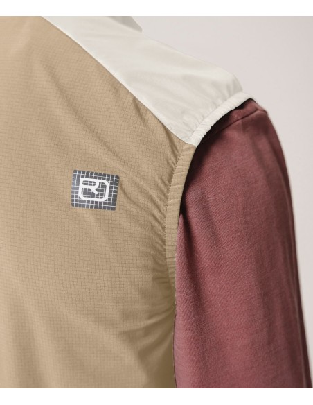 Ветроустойчив елек за колоездене - Ortovox - Sequence Wind Vest Mens - Dark linen