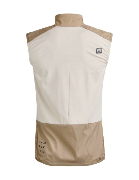 Ветроустойчив елек за колоездене - Ortovox - Sequence Wind Vest Mens - Dark linen