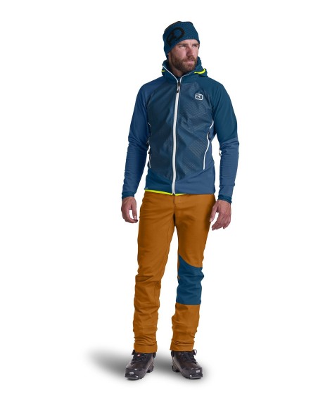 Хибридно яке - Ortovox - SW Col Becchei Hybrid Jackekt Mens - Clay orange