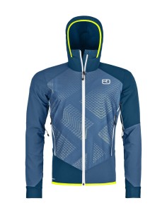 Хибридно яке - Ortovox - SW Col Becchei Hybrid Jackekt Mens - Mountain blue
