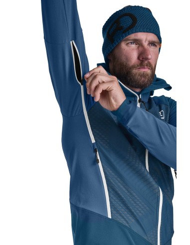 Хибридно яке - Ortovox - SW Col Becchei Hybrid Jackekt Mens - Mountain blue