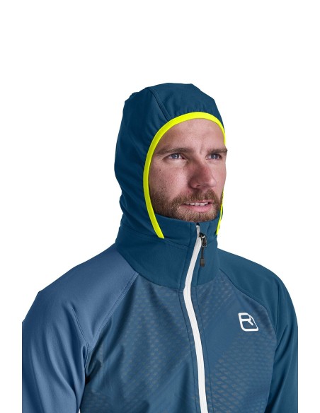 Хибридно яке - Ortovox - SW Col Becchei Hybrid Jackekt Mens - Mountain blue