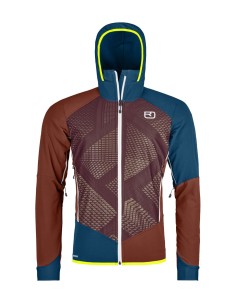 Хибридно яке - Ortovox - SW Col Becchei Hybrid Jackekt Mens - Clay orange