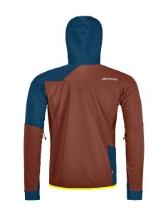 Хибридно яке - Ortovox - SW Col Becchei Hybrid Jackekt Mens - Clay orange 2