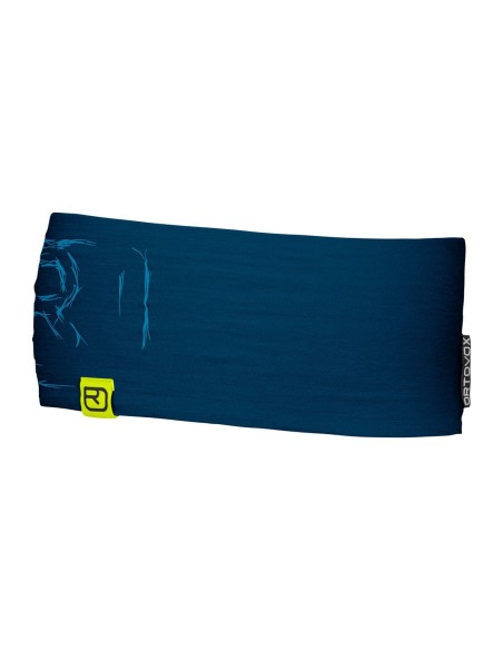 Лента за глава - Ortovox - 120 Tec Logo Headband - Petrol blue
