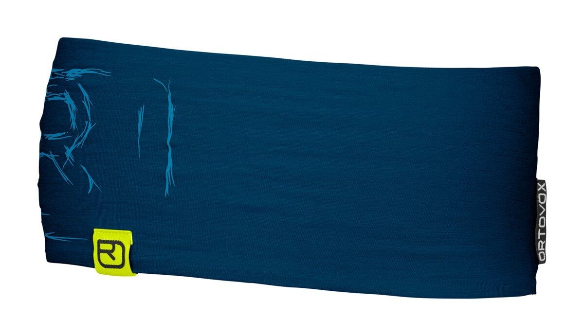 Лента за глава - Ortovox - 120 Tec Logo Headband - Petrol blue