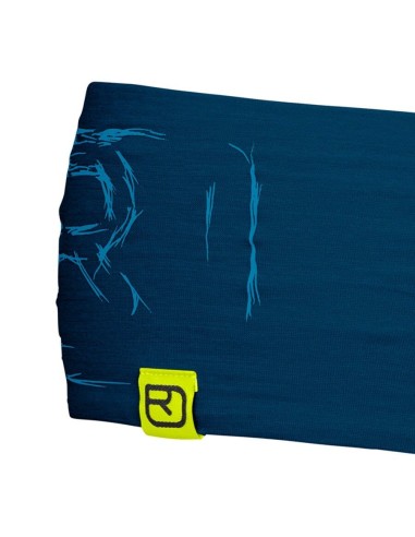 Лента за глава - Ortovox - 120 Tec Logo Headband - Petrol blue