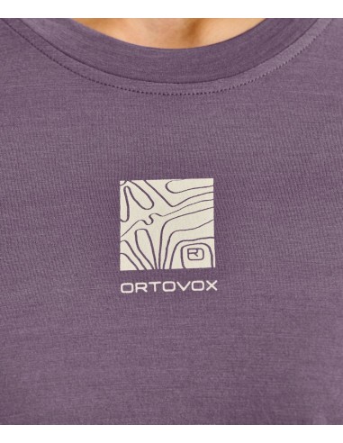 Дамска тениска с мерино - Ortovox - 120 Cool Tec Abstract TS Womens - Wild herbs