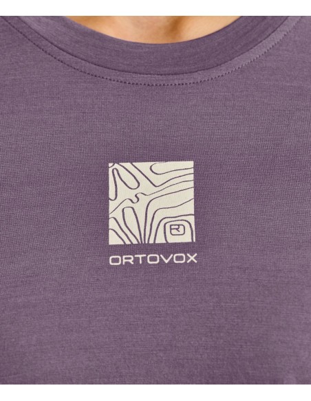 Дамска тениска с мерино - Ortovox - 120 Cool Tec Abstract TS Womens - Wild herbs