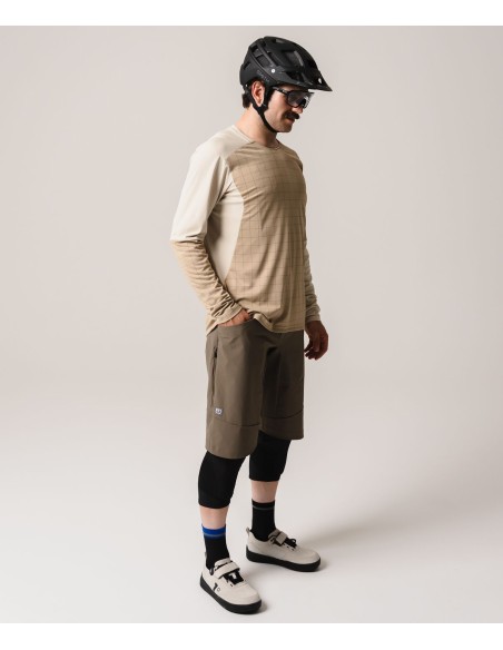 Джърси с дълъг ръкав за колоездене - Ortovox - Sequence Trail Jersey LS Mens - Dark linen