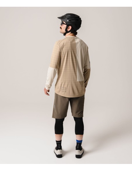 Джърси с дълъг ръкав за колоездене - Ortovox - Sequence Trail Jersey LS Mens - Dark linen