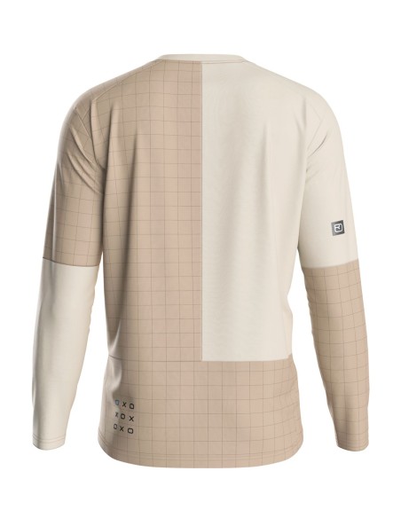 Джърси с дълъг ръкав за колоездене - Ortovox - Sequence Trail Jersey LS Mens - Dark linen