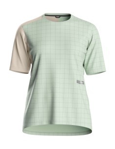 Джърси с къс ръкав за колоездене - Ortovox - Sequence Trail Jersey TS Womens - Green acid