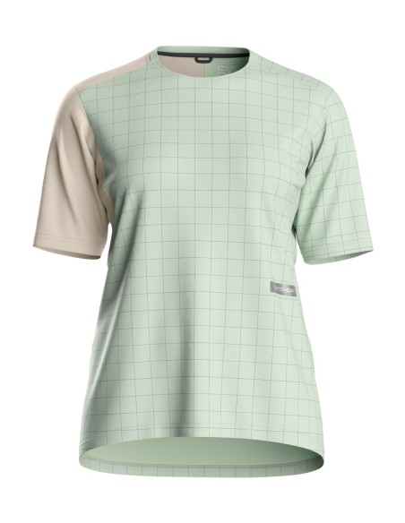 Джърси с къс ръкав за колоездене - Ortovox - Sequence Trail Jersey TS Womens - Green acid