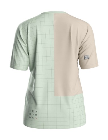 Джърси с къс ръкав за колоездене - Ortovox - Sequence Trail Jersey TS Womens - Green acid