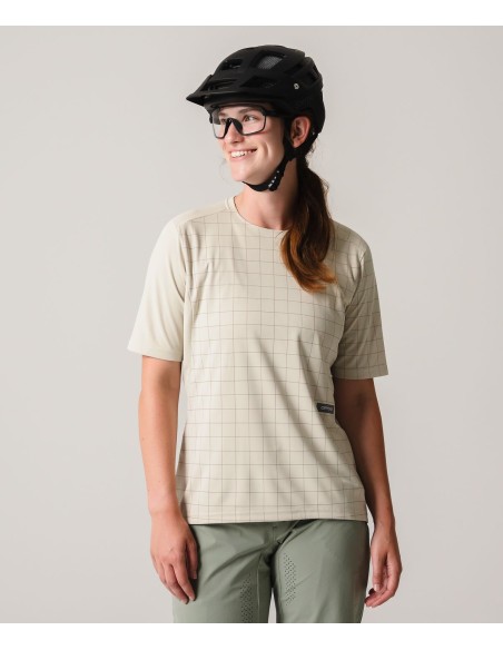 Джърси с къс ръкав за колоездене - Ortovox - Sequence Trail Jersey TS Womens - Green acid