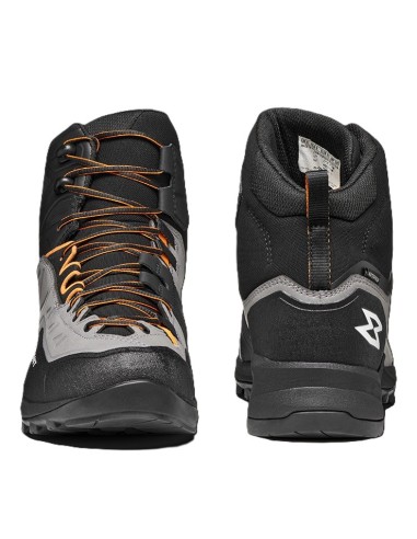 Туристически обувки - Garmont - Oron Mid WP - Skyline grey/Flame orange