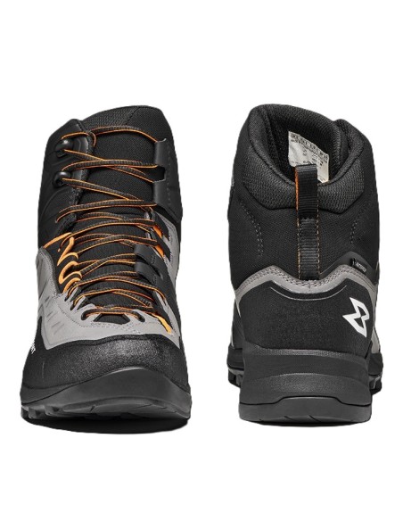 Туристически обувки - Garmont - Oron Mid WP - Skyline grey/Flame orange