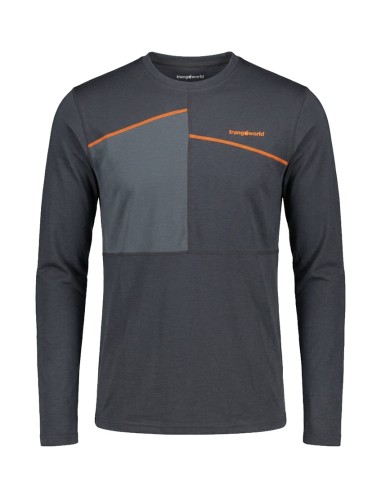 Технична блуза с мерино - Trangoworld - Underwear T-Shirt Men Zevio - Ebony