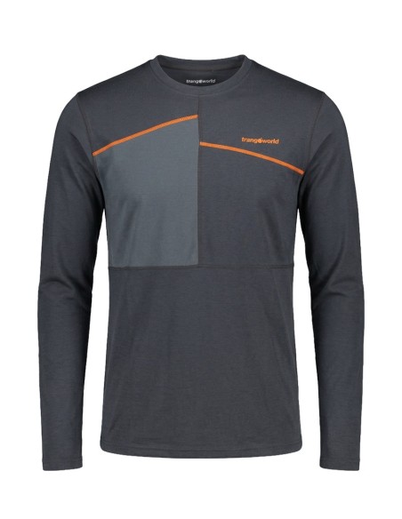 Технична блуза с мерино - Trangoworld - Underwear T-Shirt Men Zevio - Ebony